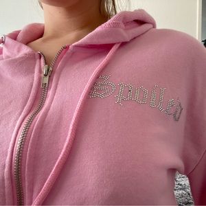 Sequin SPOILED crop jacket💓